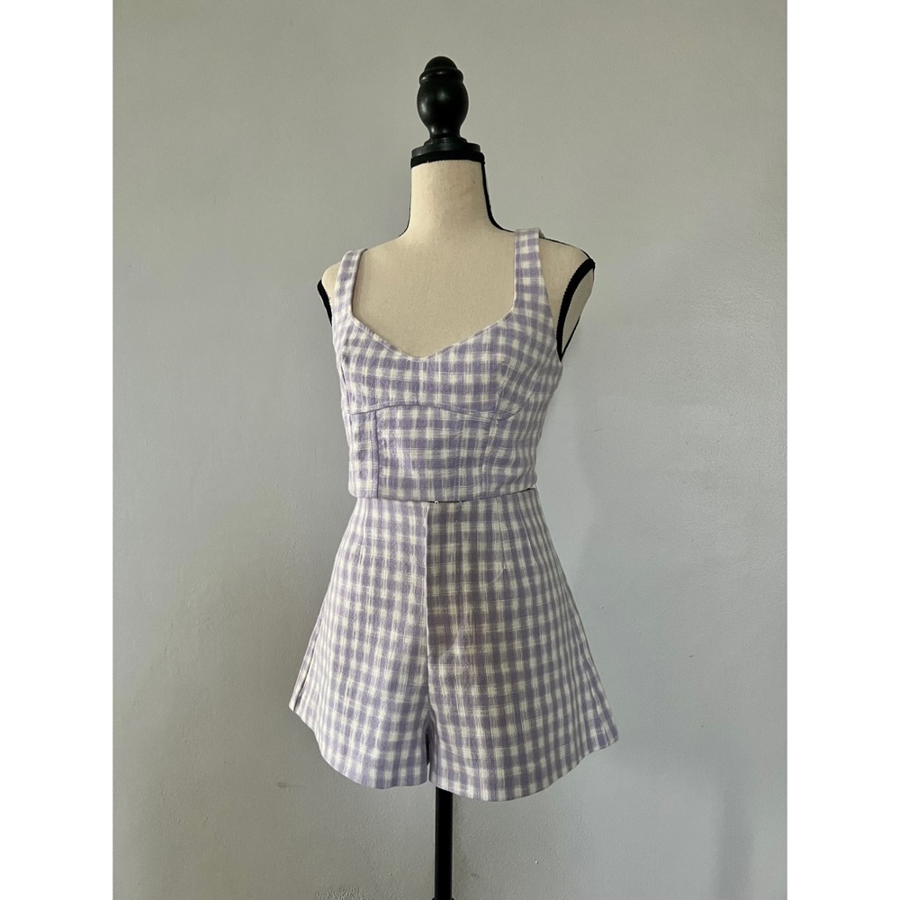 Lilac plaid set
